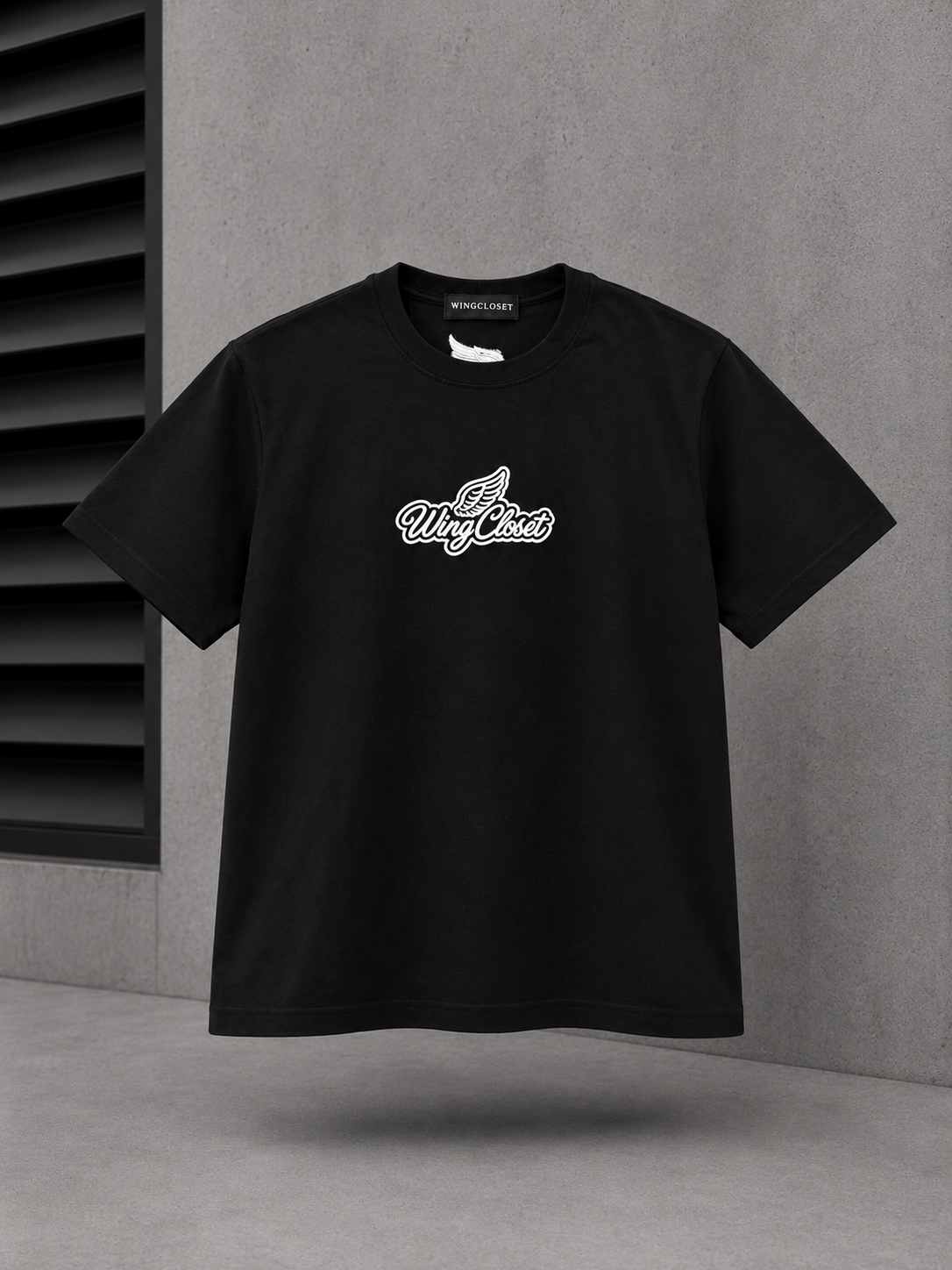 WingCloset Essential Tee – Black